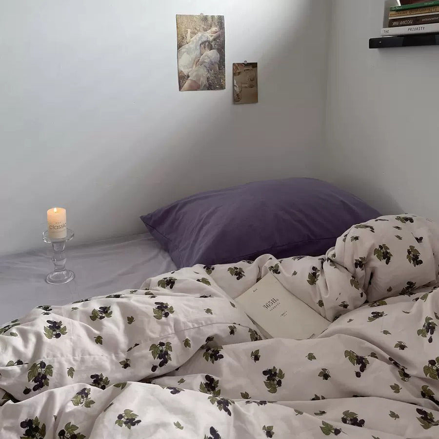 Purple Grape Vine Vintage Aesthetic Bedding Set